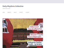 Tablet Screenshot of dailyrhythmscollective.com